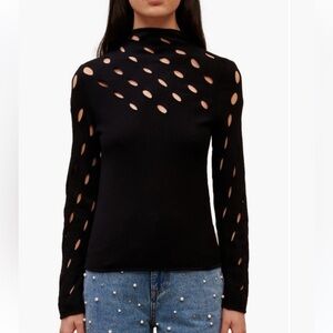 Maje mayoline cutout sweater